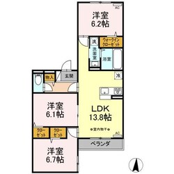 アメジスト東海岸北三丁目の物件間取画像